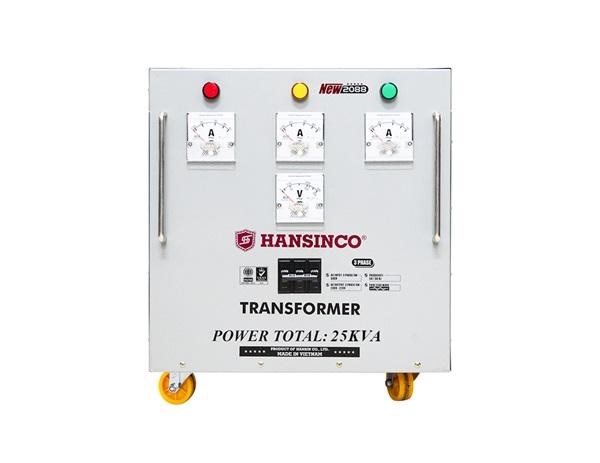 Biến áp tự ngẫu 3 pha 25KVA Hansinco chất lượng cao