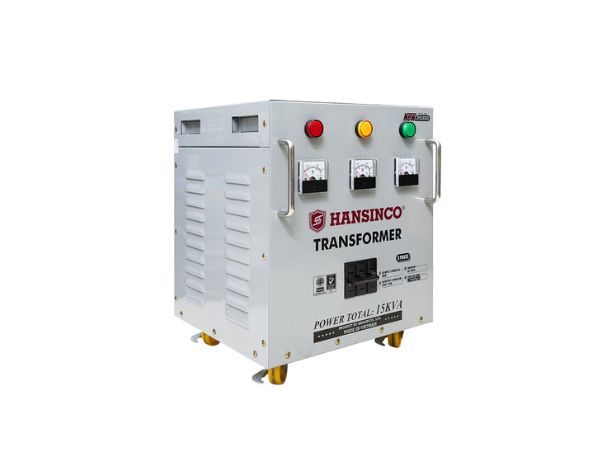 Biến áp tự ngẫu 3 pha 380V 220V 15KVA Hansinco hiện đại, bền bỉ