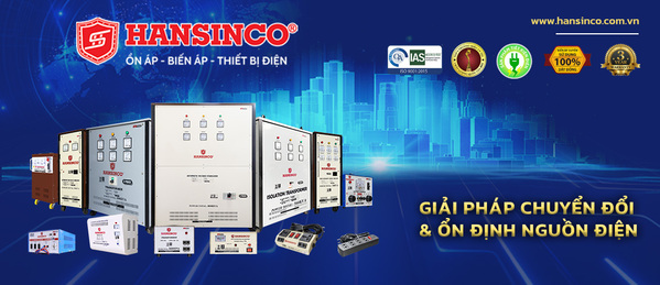 Máy ổn áp dây đồng 100% Hansinco không tiêu hao quá nhiều điện trong quá trình sử dụng