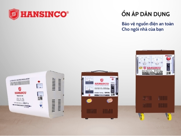 Ổn áp dân dụng Hansinco chính hãng, chất lượng cao